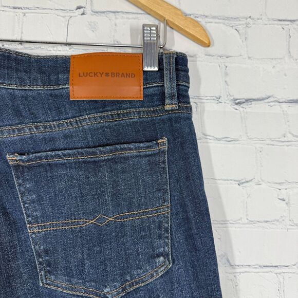 Lucky Brand Jeans Women Size 31 R Blue Sweet Mid Rise Boot Cut Dark Blue Western - Picture 9 of 16